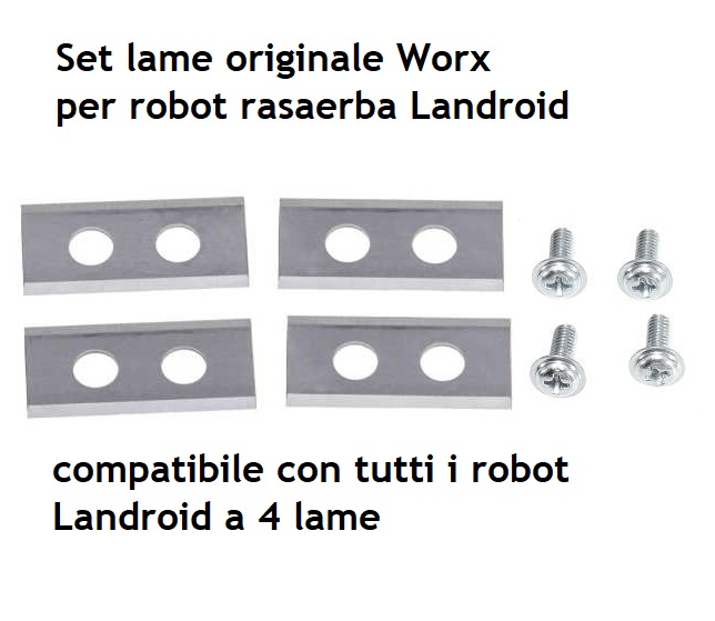 set 4 lame robot worx landroid